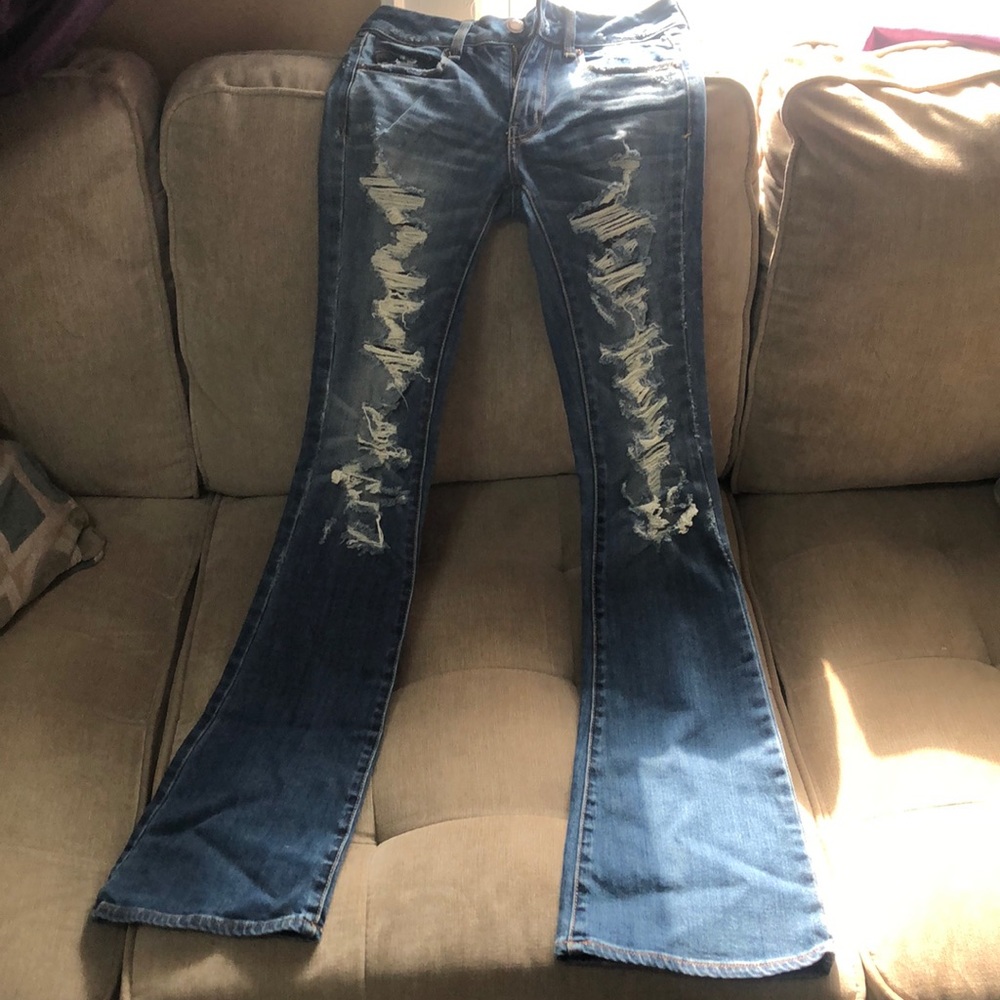 American Eagle Outfitters Distressed Rocker Jeans
